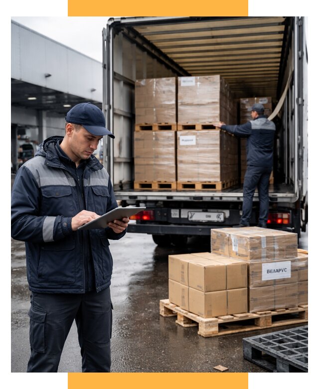 Доставка грузов из Беларуси от 15365 р. логистика СетСервис-Лтк