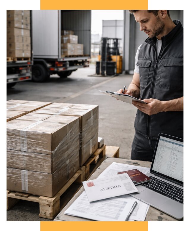 Доставка в Австрию от 66580 р. Логистика и экспорт СетСервис-Лтк