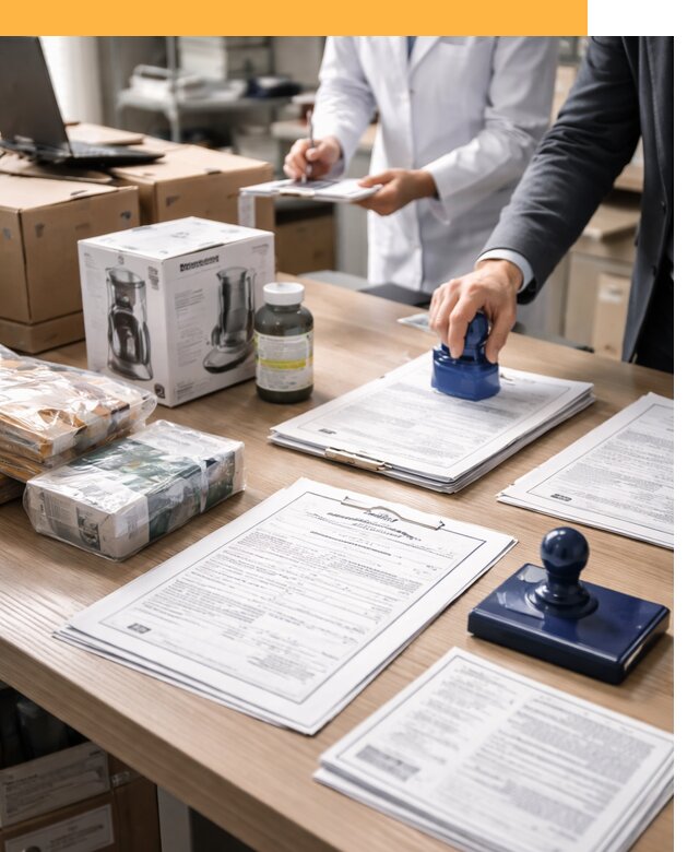 Сертификация импортных товаров от 12292 с таможенным сопровождением